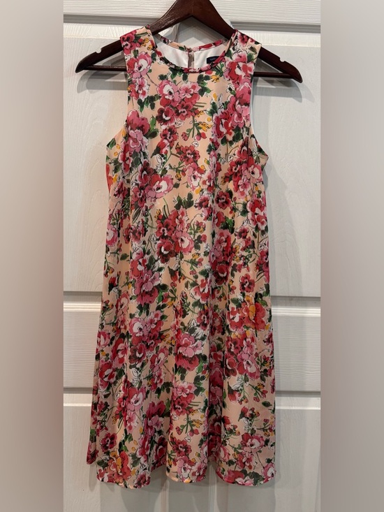 Dresses & Skirts - Tommy Hilfiger Pink Floral Lined Shift Dress Size 4 Knee Length